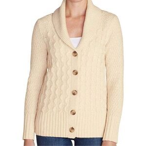 EUC Eddie Bauer's Heritage Shawlneck Wool Cardigan, Sz XL